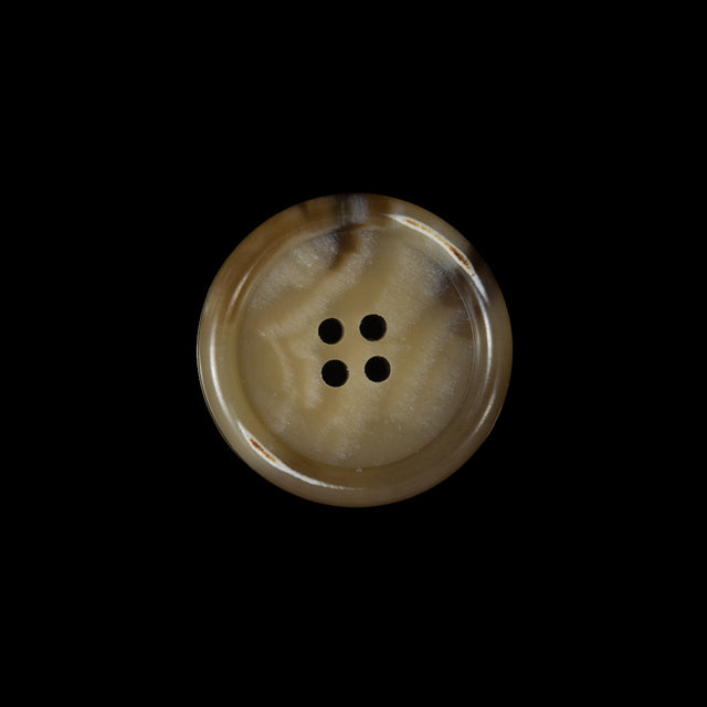 Tan Plastic 4-Hole Button - 35L/22mm