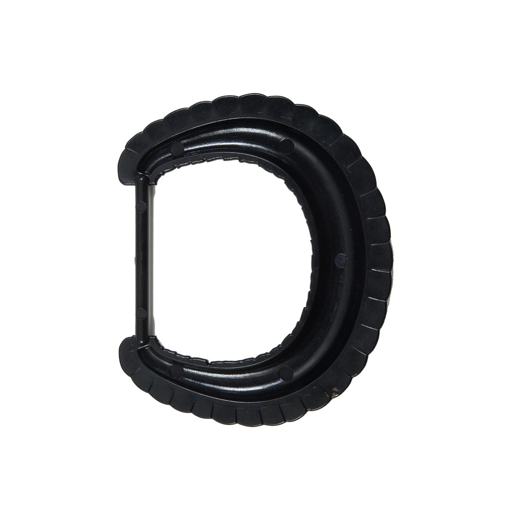 Antiqure Gold D-Shaped Plastic Buckle - 3.5" Detail