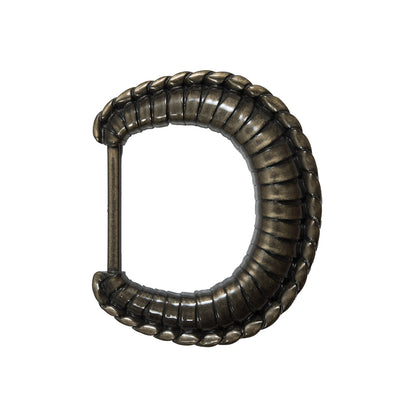 Antiqure Gold D-Shaped Plastic Buckle - 3.5"