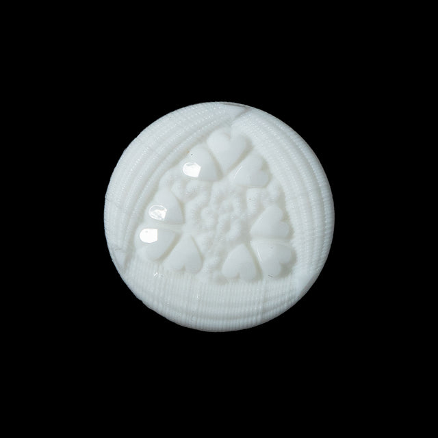 White Etched Shank Back Button - 36L/23mm