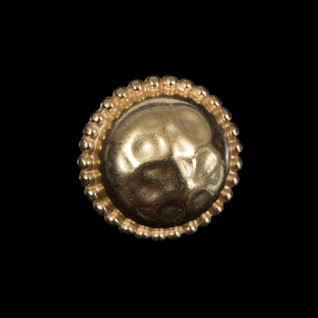 Gold Domed Metal Coat Button - 36L/23mm
