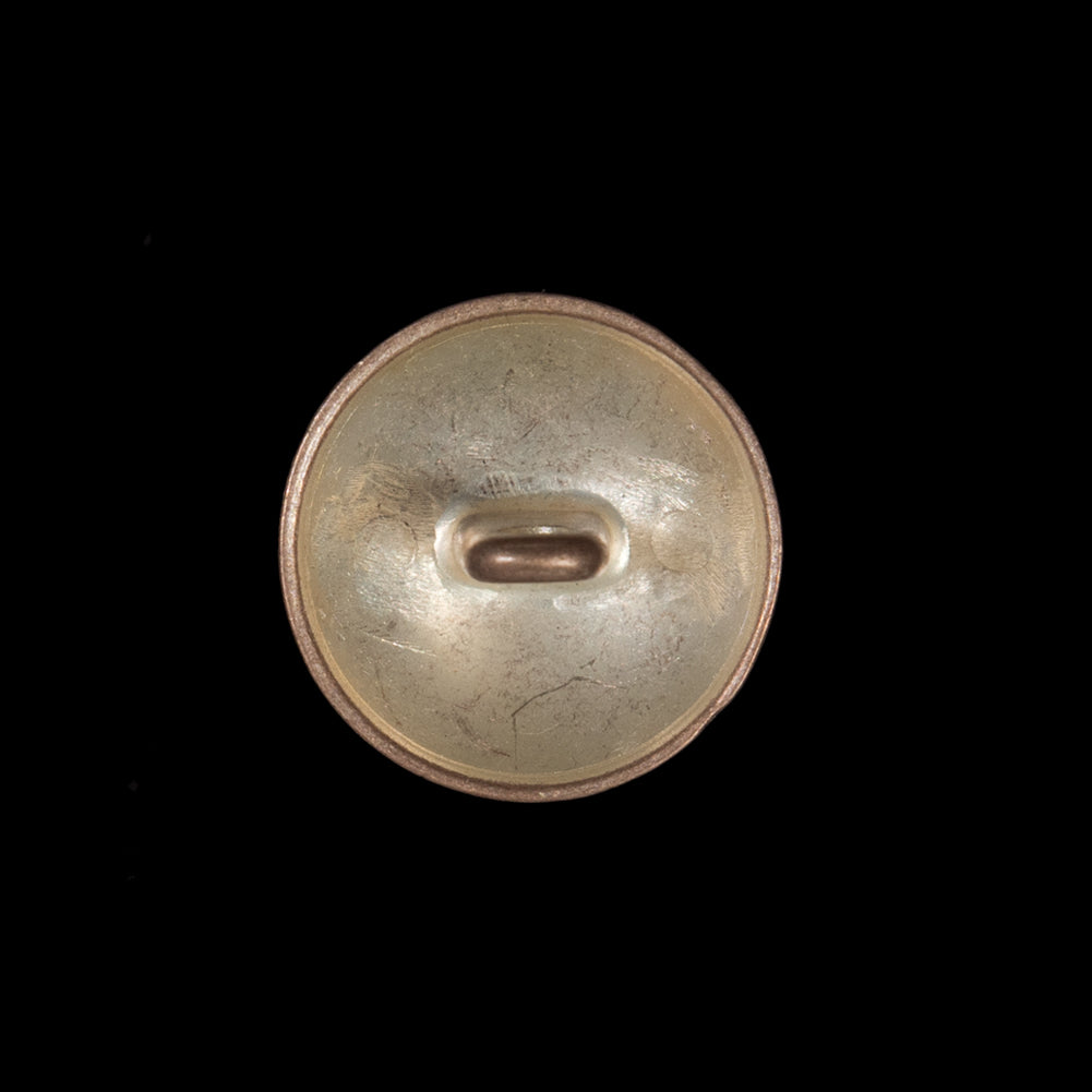 Rose Gold Matte Crest Shank Back Metal Button - 32L/20mm Detail