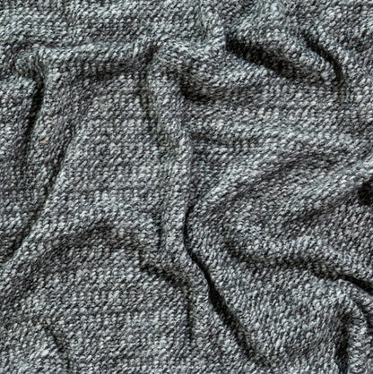 Italian Black and White Chevron Chunky Wool Knit