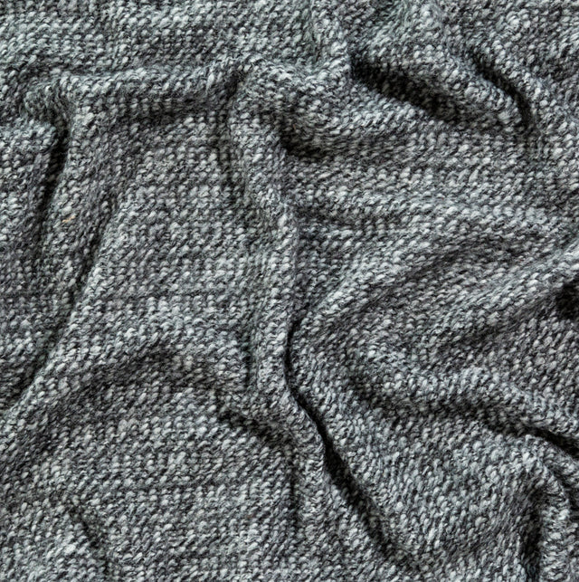 Italian Black and White Chevron Chunky Wool Knit