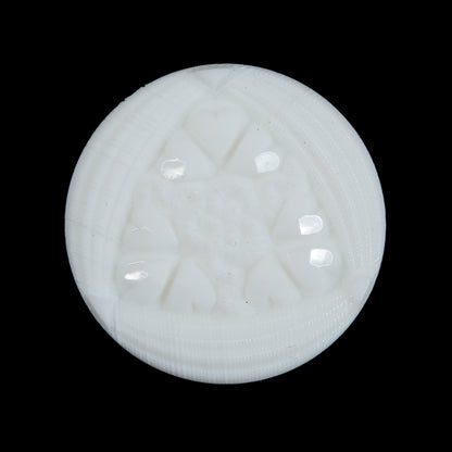 White Etched Shank Back Button - 44L/28mm