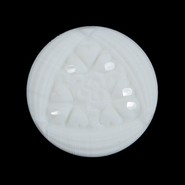 White Etched Shank Back Button - 44L/28mm