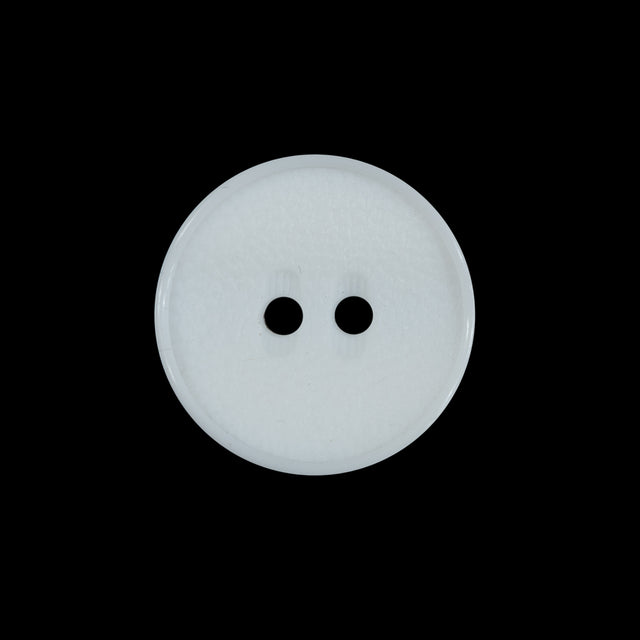 White 2-Hole Concaved Button - 30L/19mm