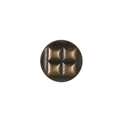 Antique Gold Metal Shank Back Button - 20L/12.5mm