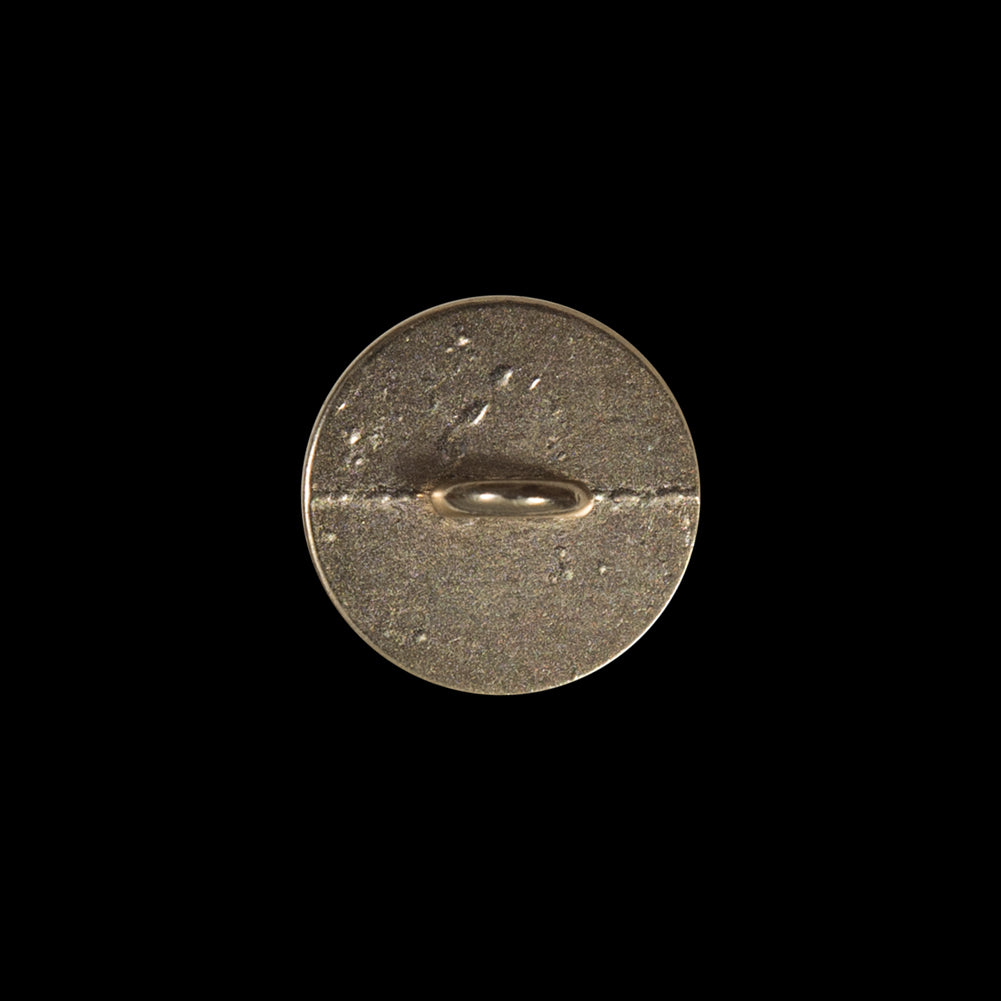 Gold Metal Shank Back Button - 24L/15mm Detail