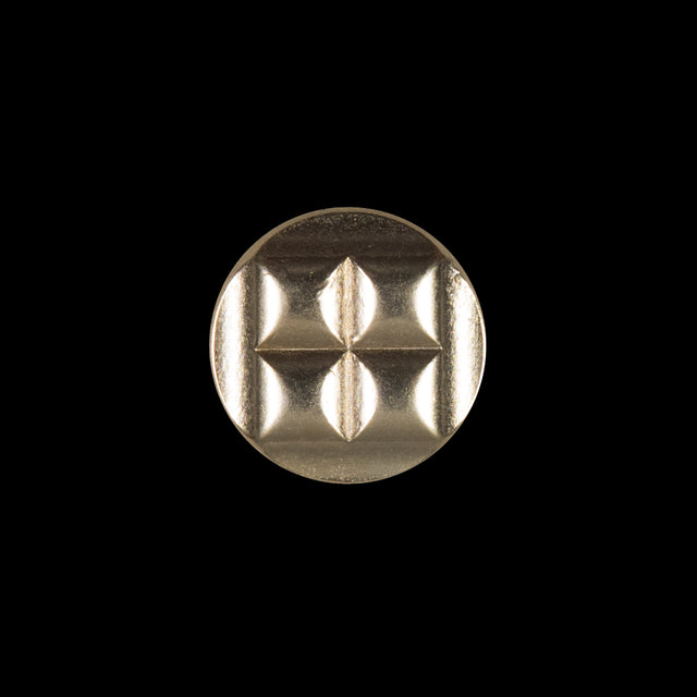 Gold Metal Shank Back Button - 24L/15mm