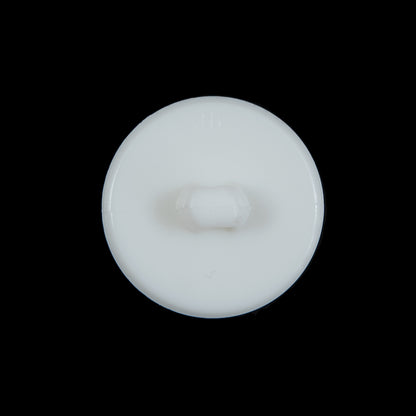 Italian White Shank Back Button with Etched Hearts - 36L/23mm Detail