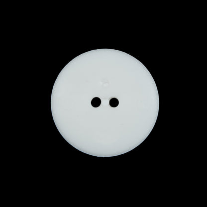 Italian White Beveled 2-Hole Button - 36L/23mm Detail