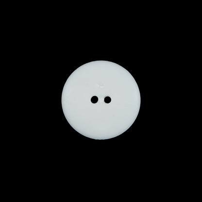Italian White Beveled 2-Hole Button - 24L/15mm Detail