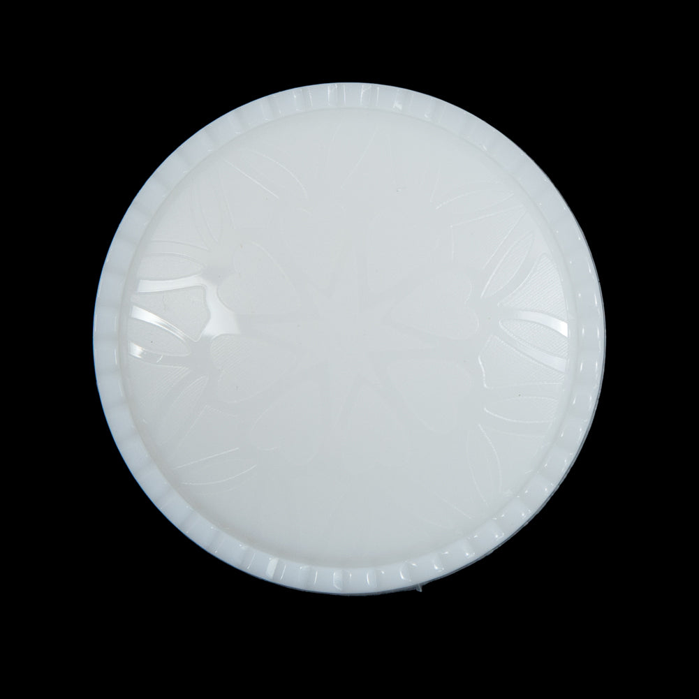 Italian White Shank Back Button with Etched Hearts - 48L/28mm