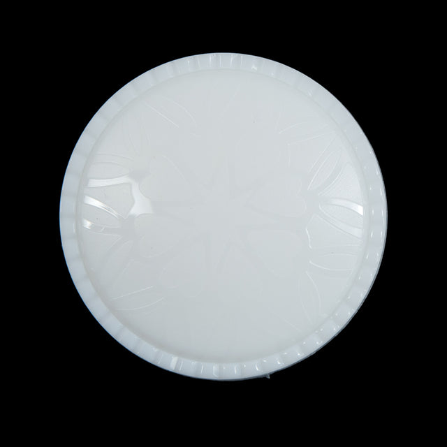 Italian White Shank Back Button with Etched Hearts - 48L/28mm