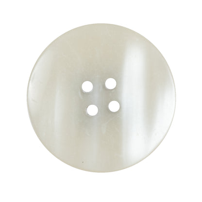 Ivory and Black 4-Hole Button - 44L/28mm Detail