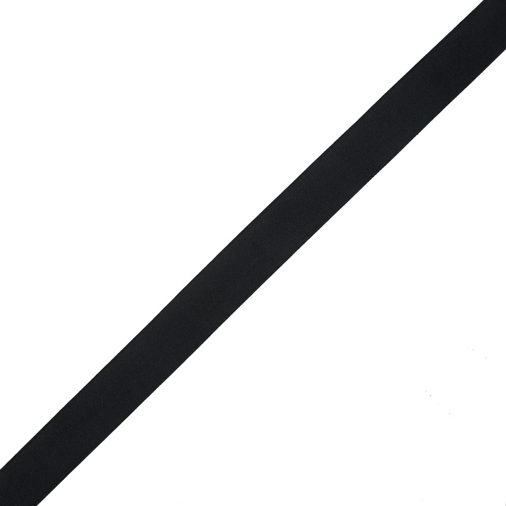 Black Single Face Silk Satin Ribbon - 1"