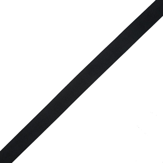 Black Single Face Silk Satin Ribbon - 1"