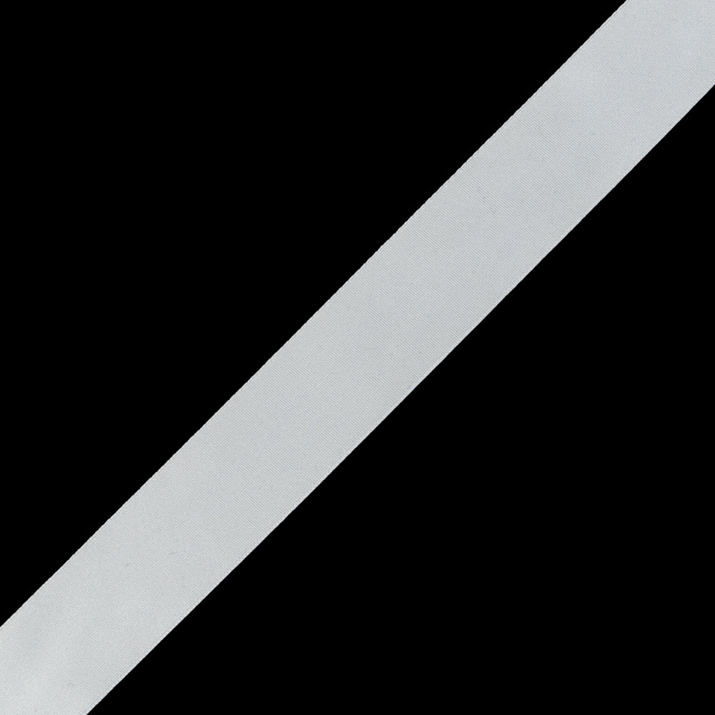 Ivory Single Face Silk Satin Ribbon - 1" Detail