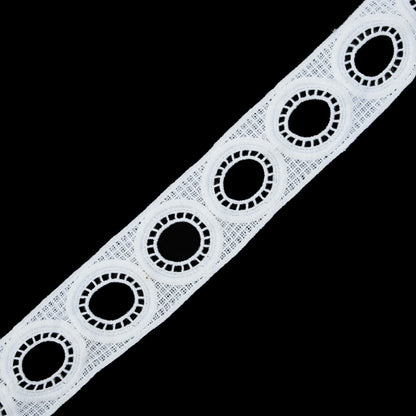 Off-White Geometric Venise Lace - 2"