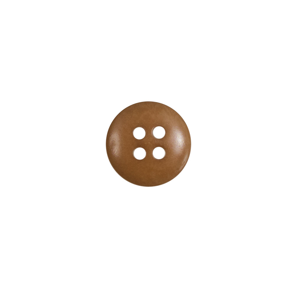 Tan Plastic 4-Hole Button - 18L/11.5mm Detail