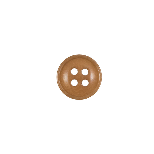 Tan Plastic 4-Hole Button - 18L/11.5mm