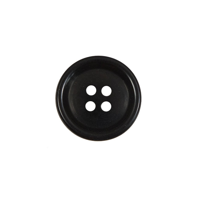 Black 4-Hole Plastic Button - 30L/19mm