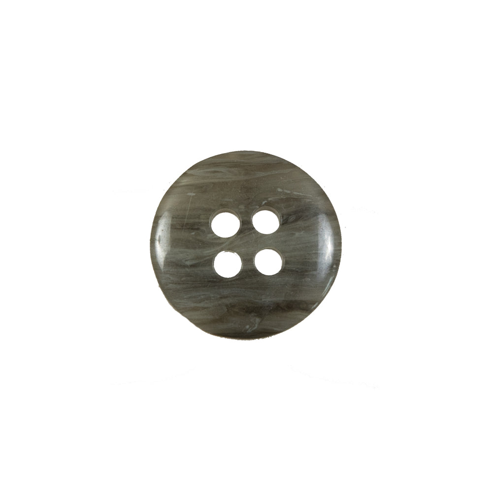 Gray Plastic 4-Hole Button - 24L/15mm