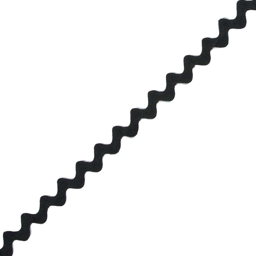 Black Ric Rac - 0.5" Detail