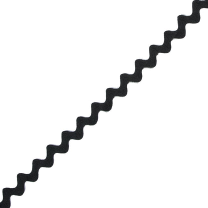 Black Ric Rac - 0.5" Detail
