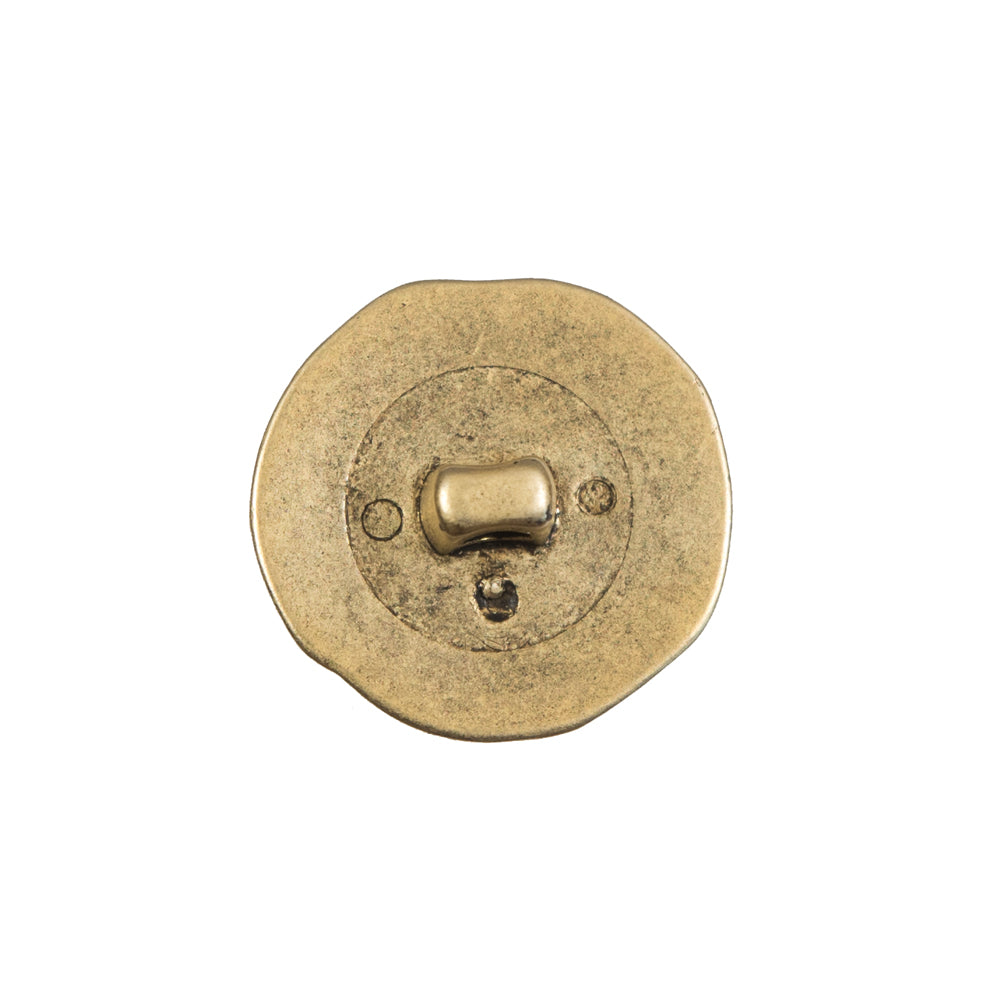 Gold Knotted Plastic Shank Back Button - 32L/20mm Detail