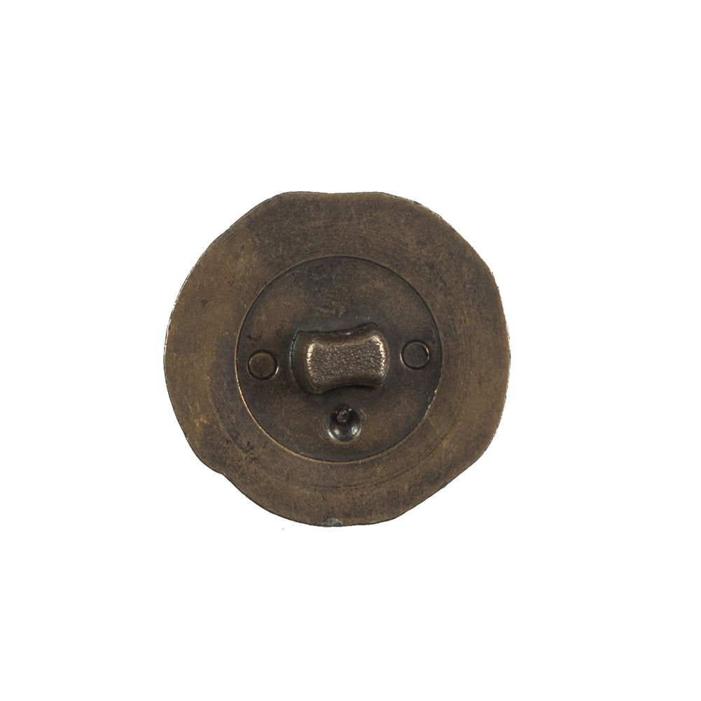 Antique Gold Knotted Plastic Shank Back Button - 32L/20mm Detail