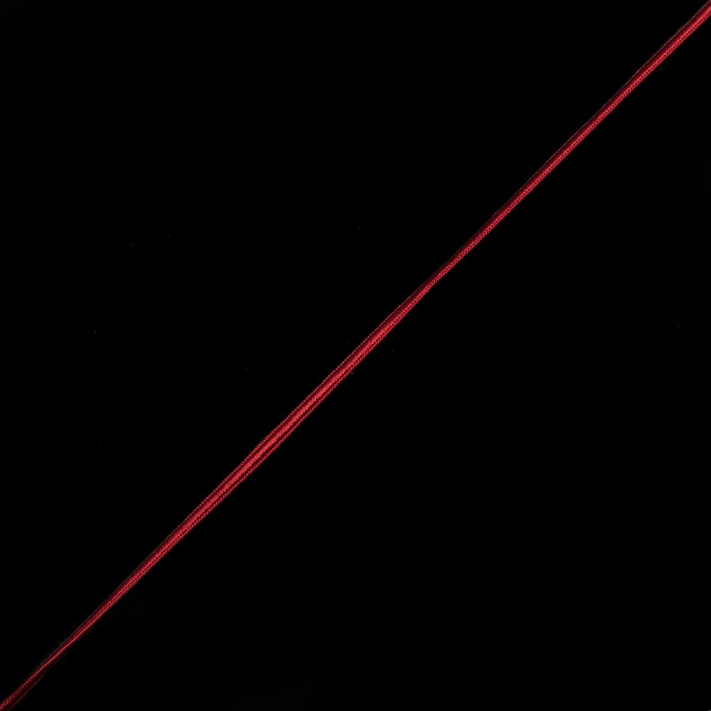 Red Flat Braided Cord - 4mm