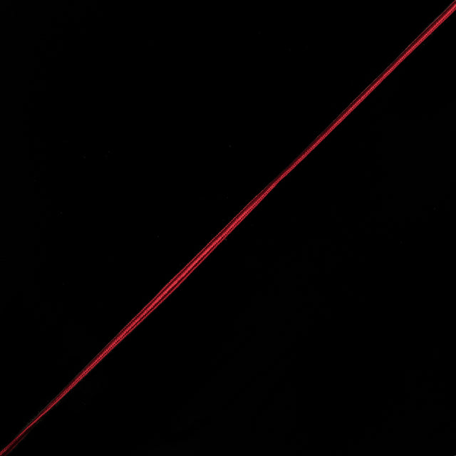 Red Flat Braided Cord - 4mm