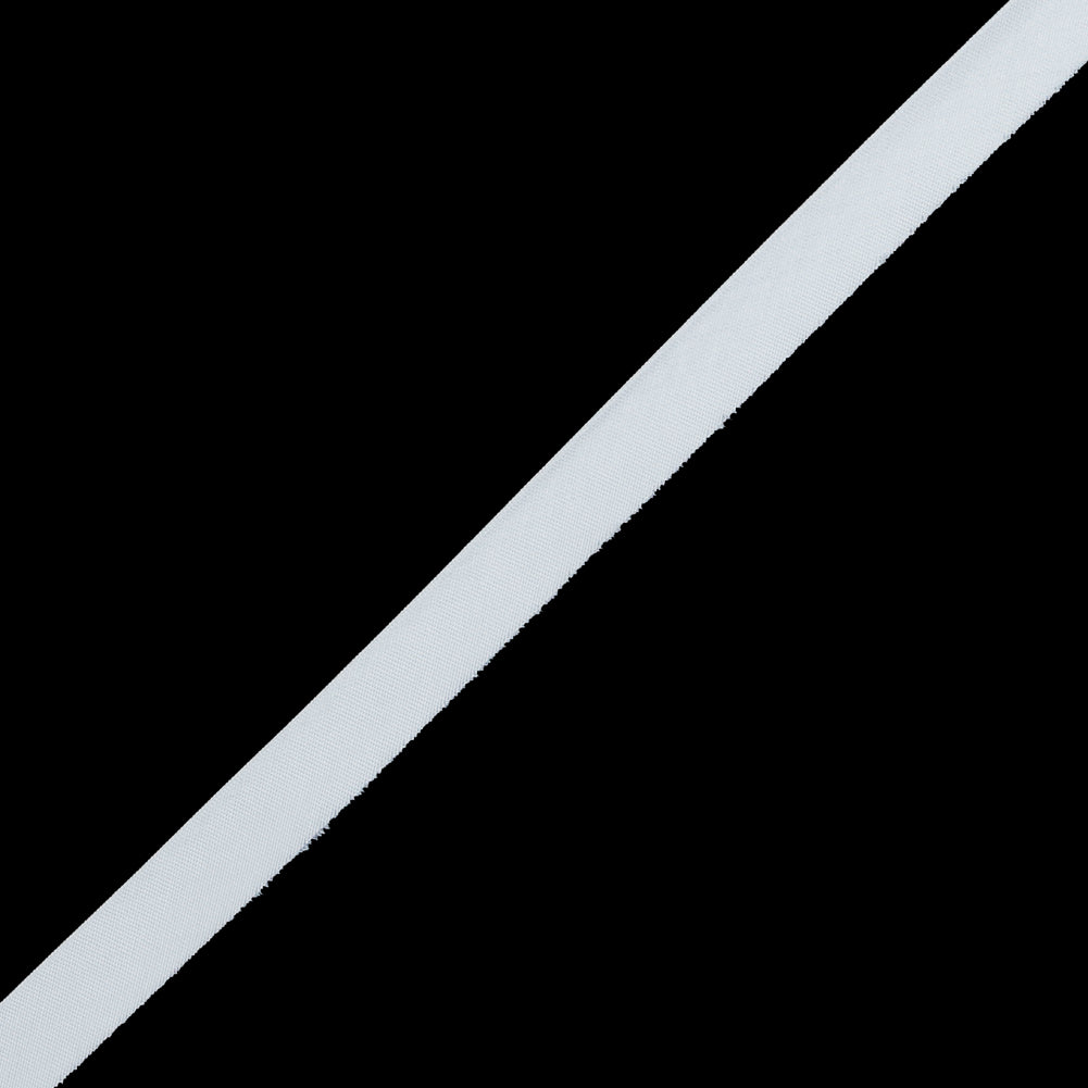 White Foldover Bias Binding Tape - 0.5" Detail