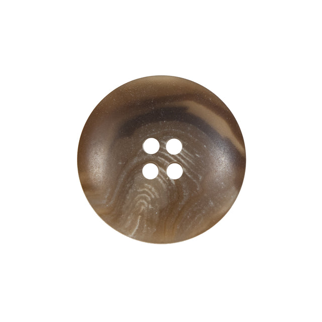 Brown Plastic 4-Hole Button - 36L/23mm