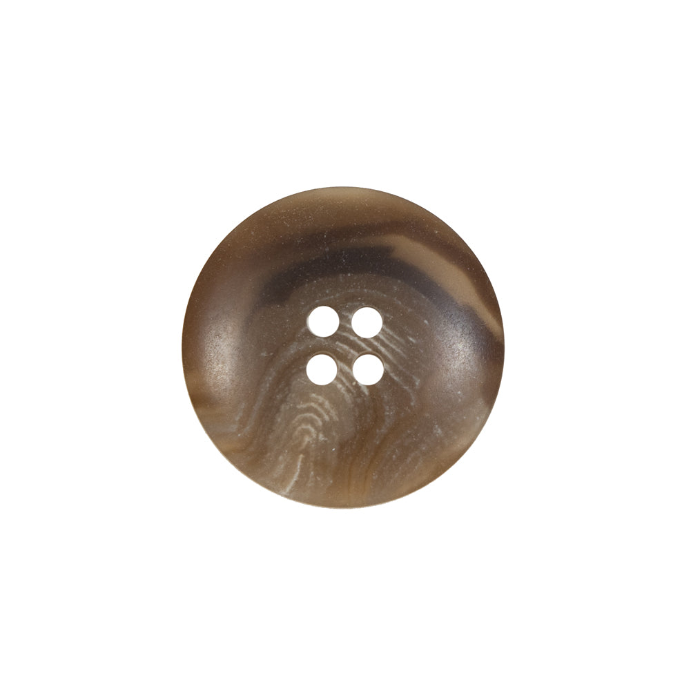 Brown Plastic 4-Hole Button - 32L/20mm