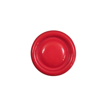 Red Plastic Shank Back Button - 28L/18mm