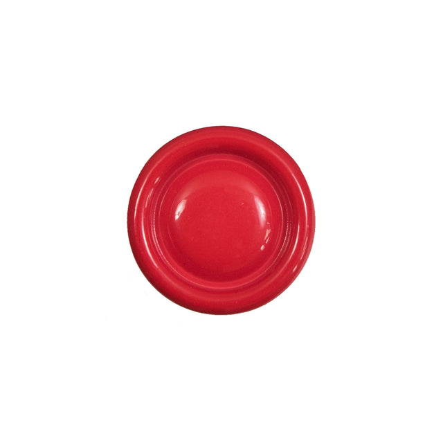 Red Plastic Shank Back Button - 28L/18mm