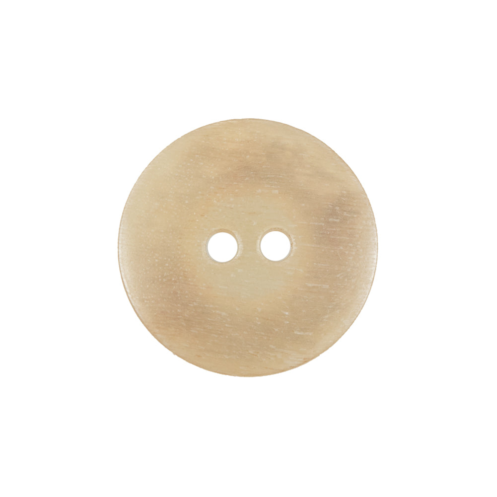 Beige Horn 2-Hole Button - 36L/23mm Detail
