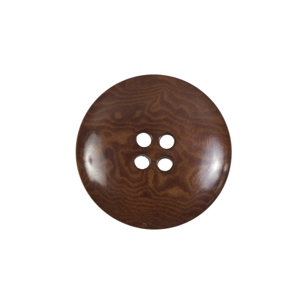 Amber Colored Horn 4-Hole Button - 36L/23mm Detail