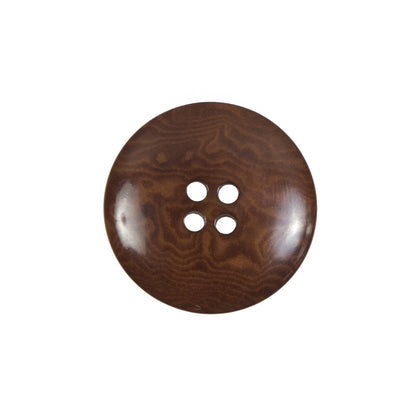 Amber Colored Horn 4-Hole Button - 36L/23mm Detail