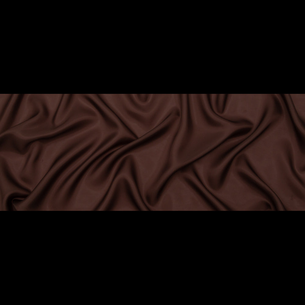 Lucidum Chocolate Brown Bemberg Lining - Folded