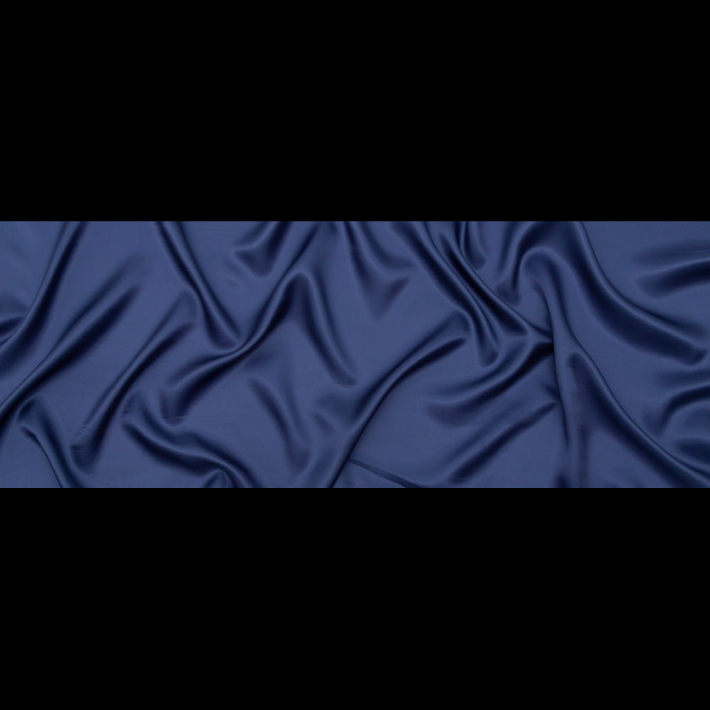 Twill Bemberg Lining - Navy - Lustro Collection Folded