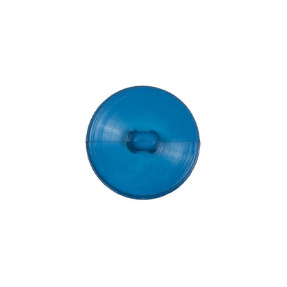 Italian Blue Nylon Shank Back Button - 24L/15mm Detail