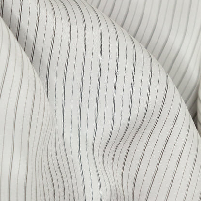 Bemberg Lining - White and Black Stripes Full