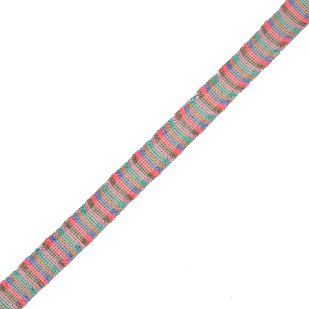 Italian Multi-Color Brush Fringe - 1"
