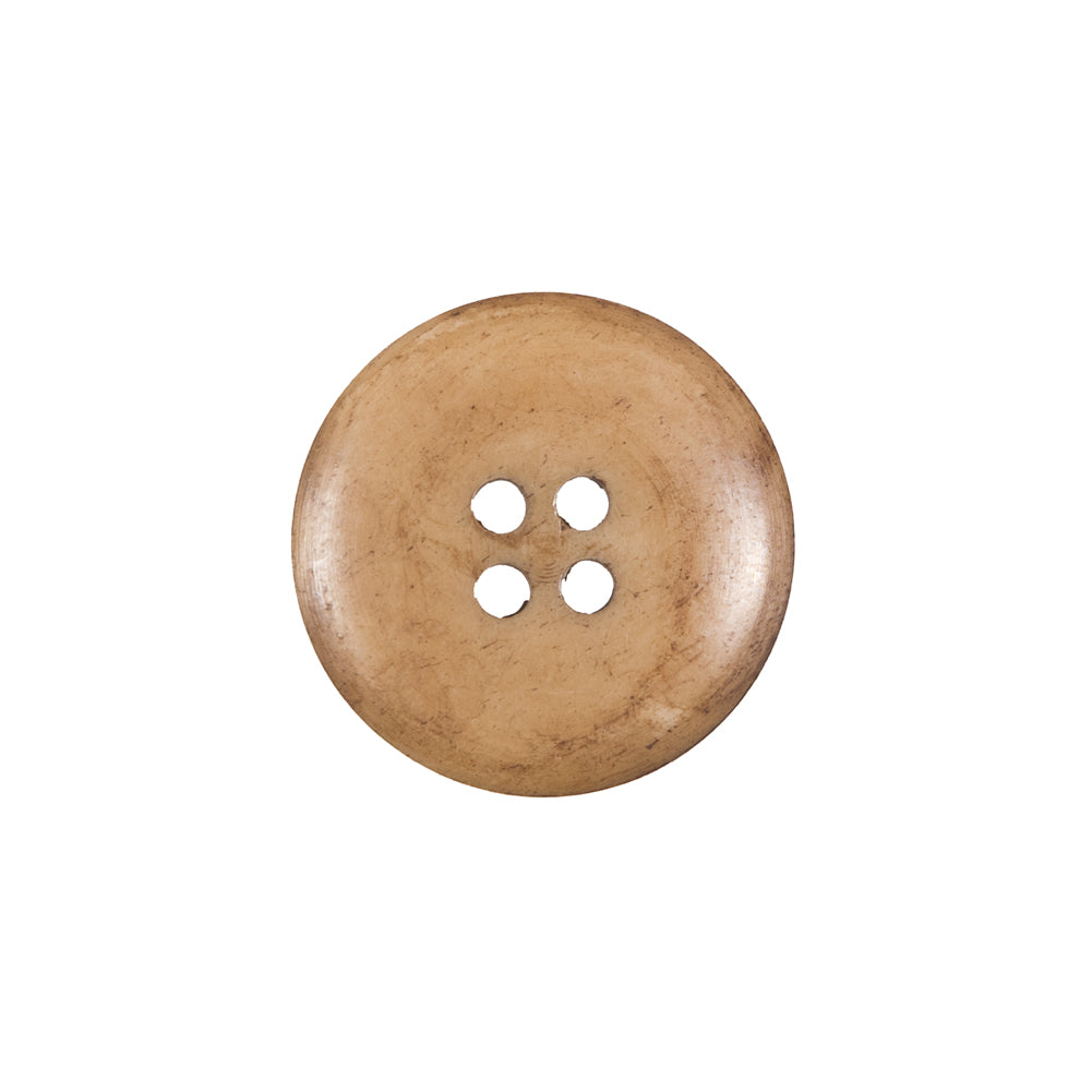 Beige Horn 4-Hole Button - 32L/20mm Detail