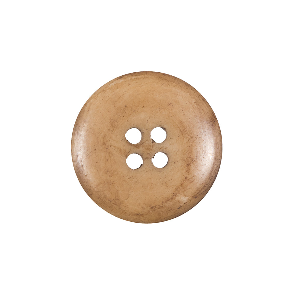 Beige Horn 4-Hole Button - 34L/21.5mm Detail