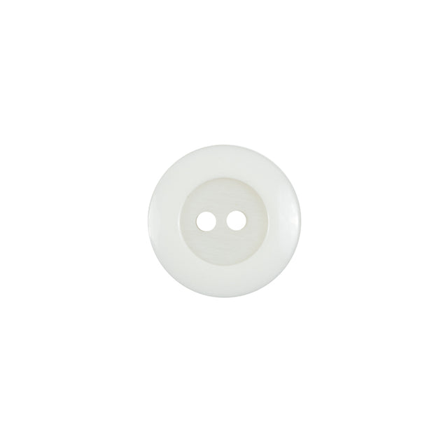 Ivory Plastic 2-Hole Button - 20L/12.5mm